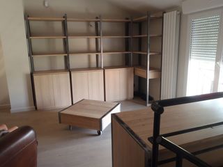 Bibliothèque bois et métal