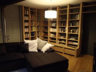 Bibliothèque en chêne sur mesures