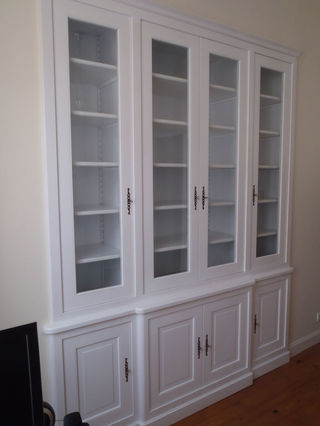 Bibliothèque laquée blanc