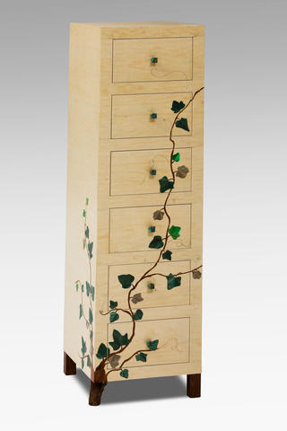 chiffonnier marqueté érable