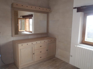 Salle de bains en chêne naturel