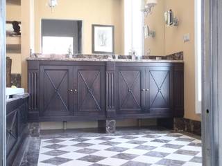 Salle de bains chêne teinté