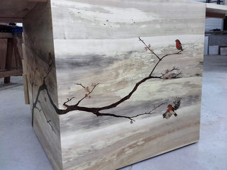 marqueterie rouges-gorges